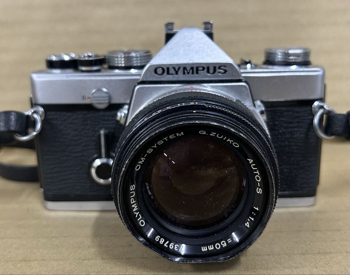 OLYMPUS OM-1 一眼レフカメラ 35-70mmレンズ付き ジャンク 黒 OLYMPUS