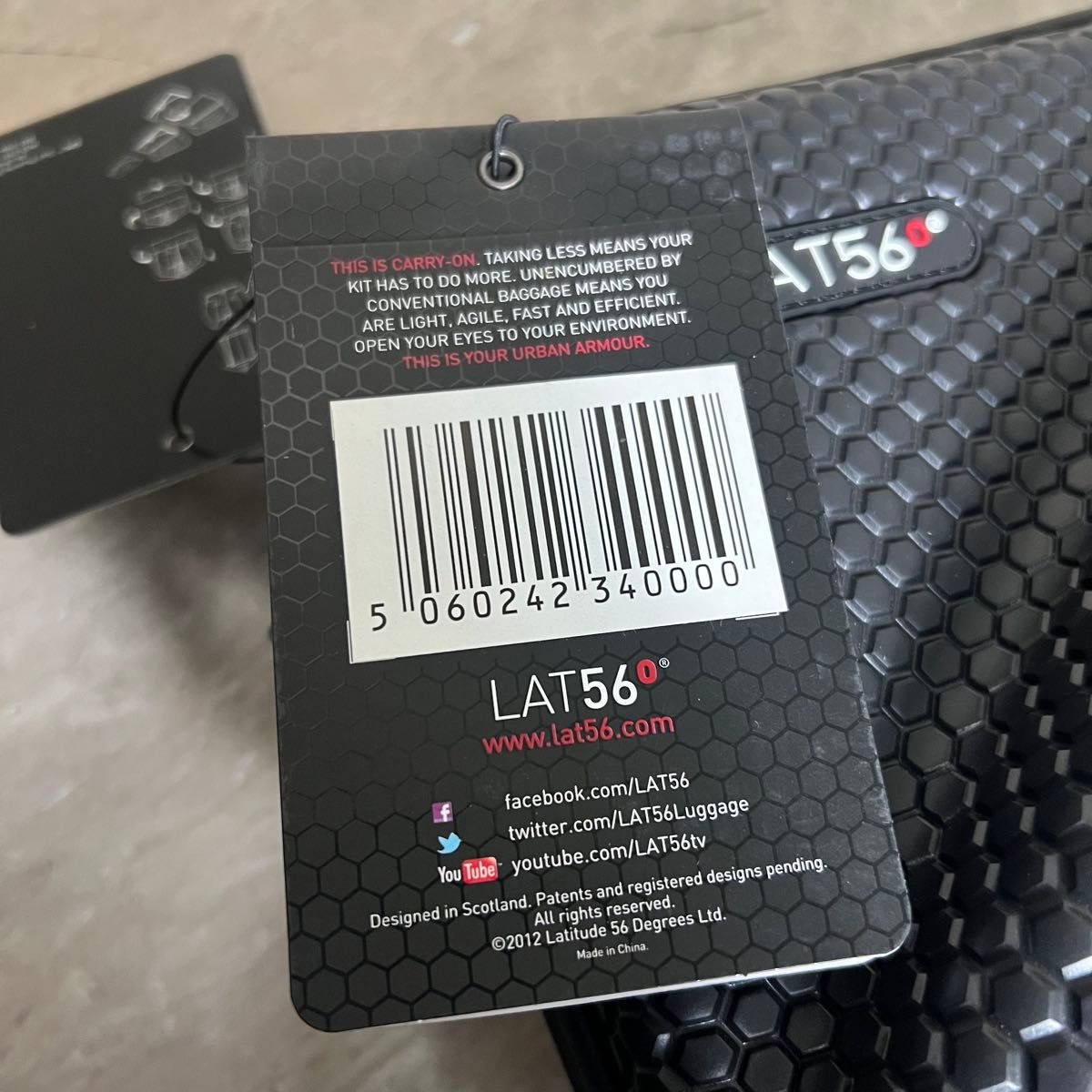 タグ付新品未使用 英国製 Lat56 RAT-PAK Garment Bag ガーメントバッグ