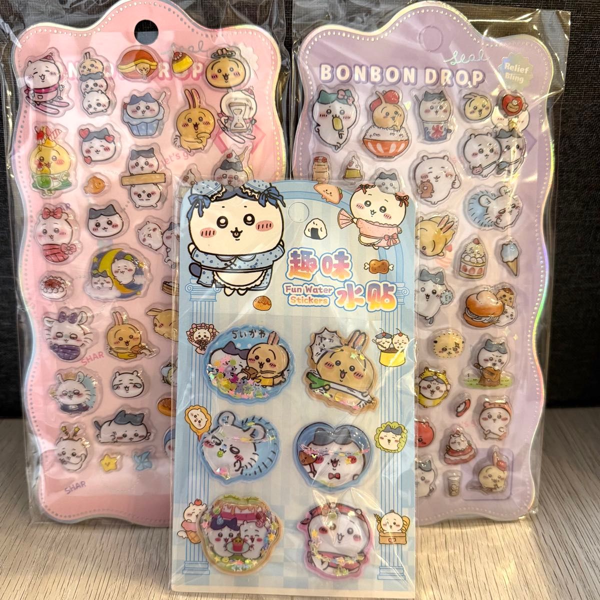 ちいかわ ボンボンドロップ ウォーターシール 3枚セット 未使用｜Yahoo