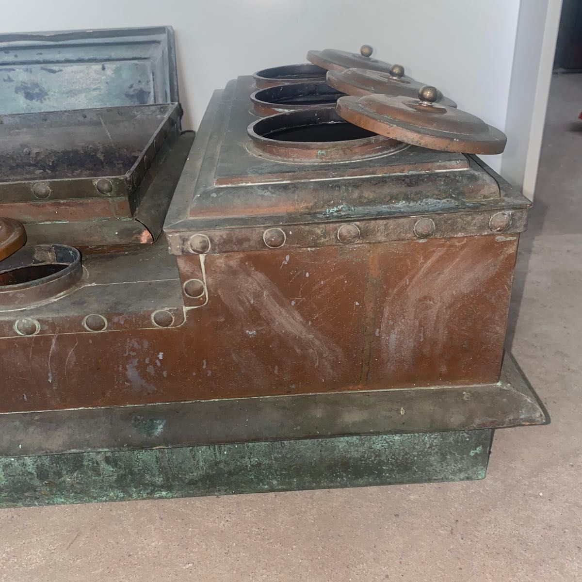 昭和レトロ 燗銅壺 火鉢 囲炉裏 純銅 竈 酒燗器 大正ロマン 骨董 希少