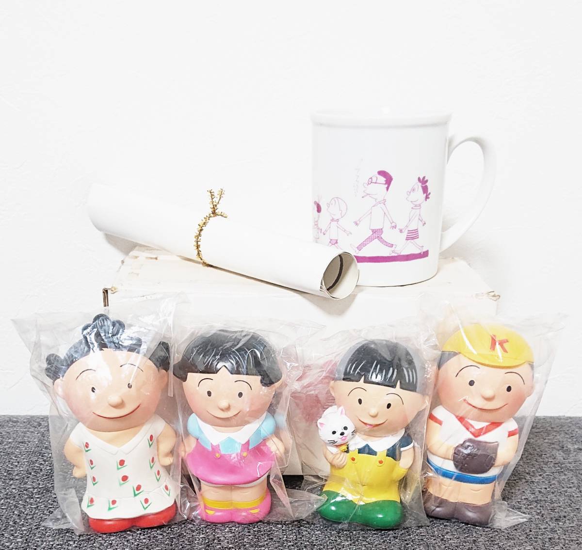 Yahoo!オークション - 長谷川町子 美術記念館 サザエさん ソフビ貯金箱