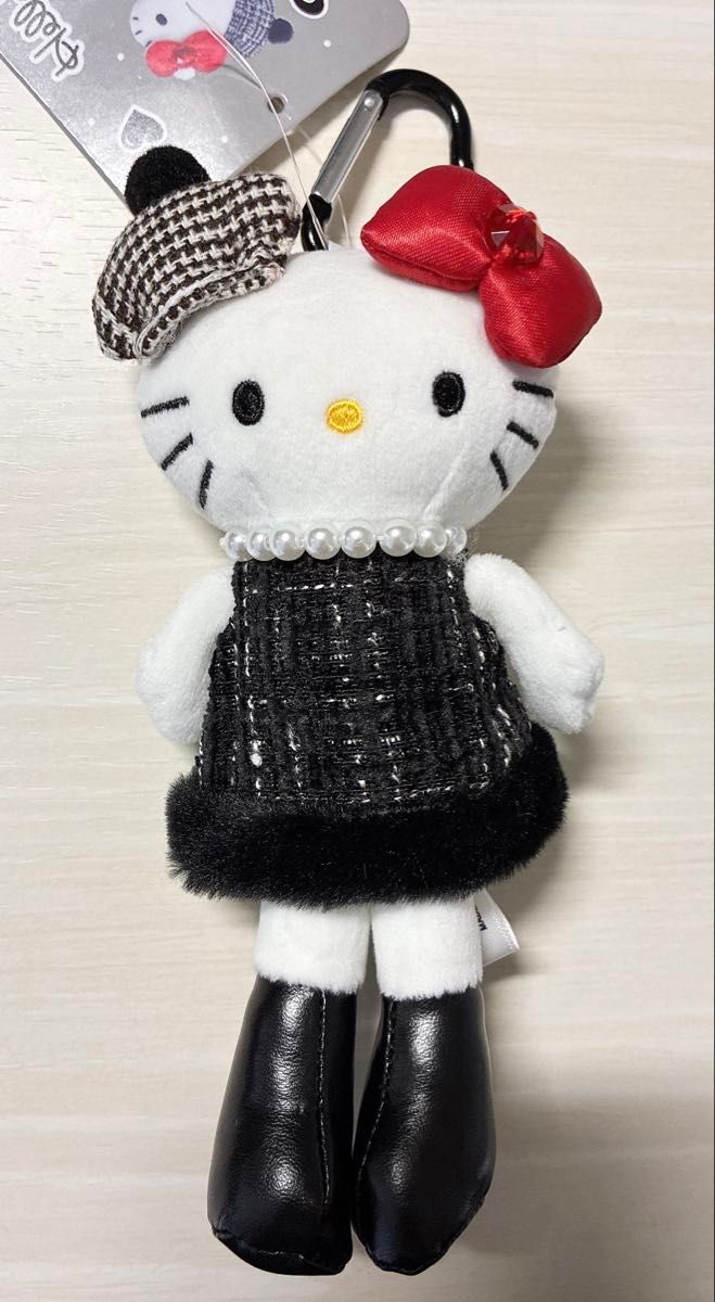 ハローキティ スタイルアップマスコット ツイードドレス 脚長｜Yahoo