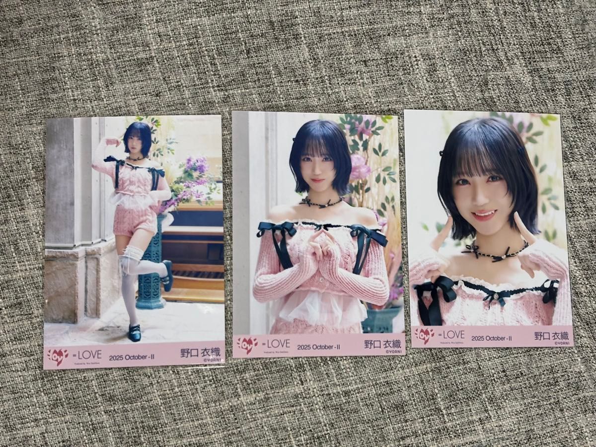 む*様 イコラブ 野口衣織 ラブソングに襲われる MV衣装 生写真 直筆