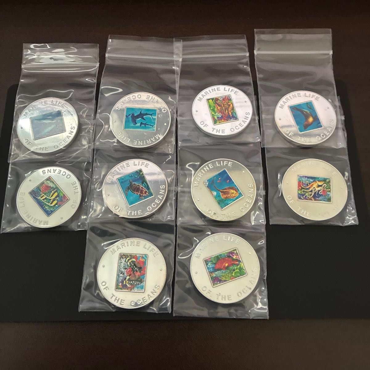 ウガンダ アフリカ 海の生き物 コインセット プルーフ 10枚組 2002年