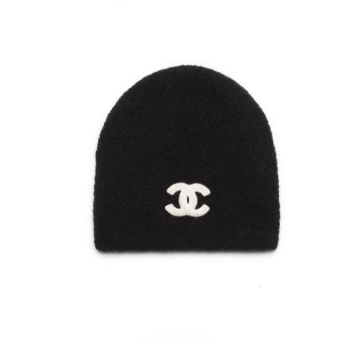 値下げ 新品未使用 シャネル ニット帽 CCロゴ ブラック 26C 最新作