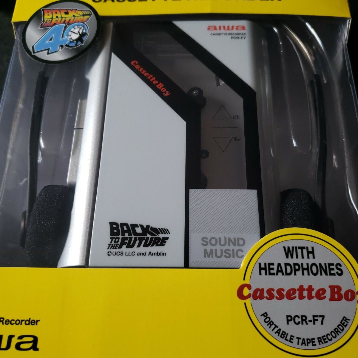 即日発送可能 バックトゥザフューチャー ポータブルカセットプレーヤー