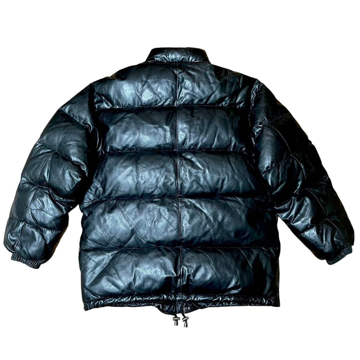 大きいサイズ ウインドアーマー Wind Armor レザーダウンジャケット 本