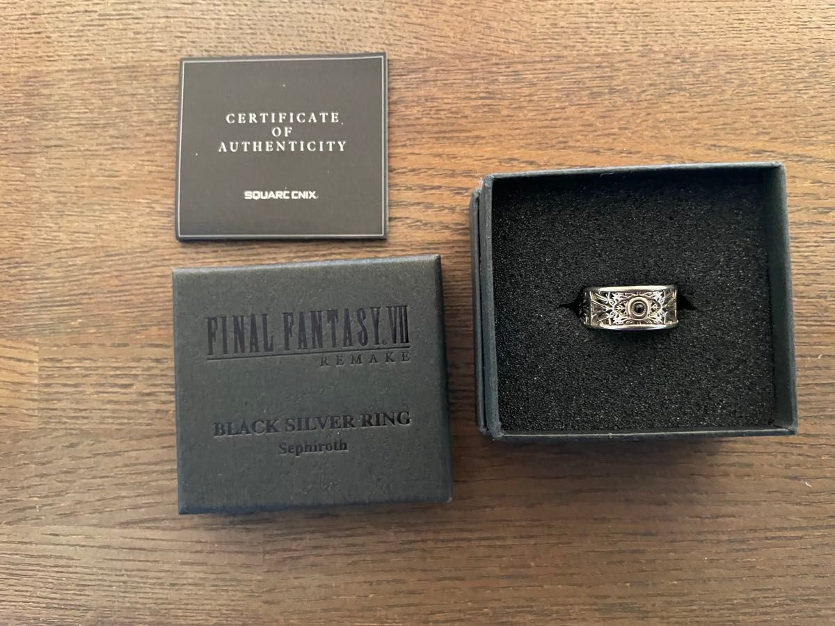 ファイナルファンタジー7 FF ブラック シルバー リング 指輪