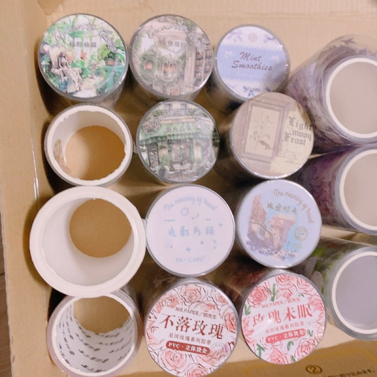 巻き売り PETテープ マスキングテープ まとめ売り 21本 海外マステ