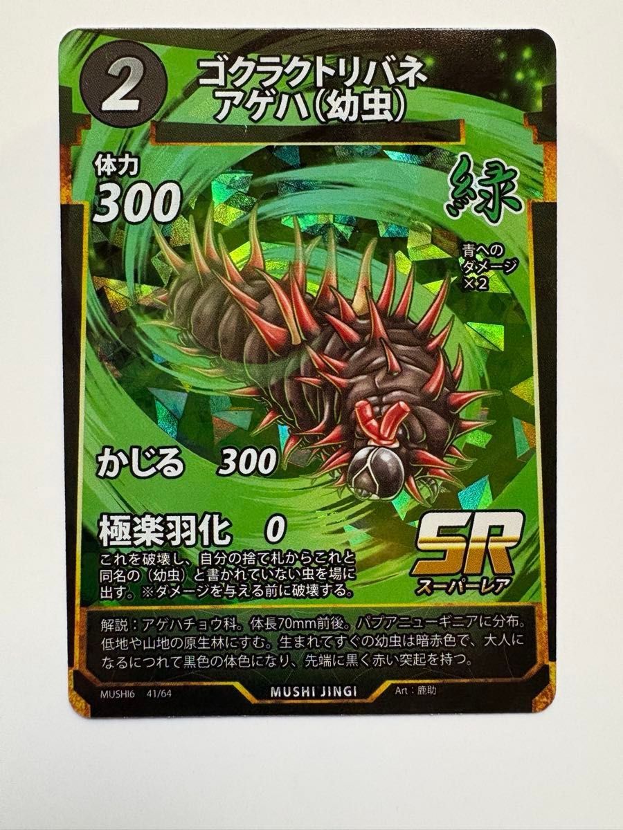 蟲神器 第六弾 魂の螺旋 LR ゴクラクトリバネアゲハ 幼虫のオマケ付き