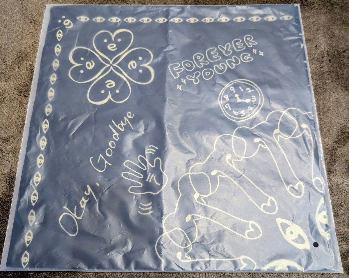 藤井風 Prema バンダナ ブラック&ホワイト Bandana(Black Prema