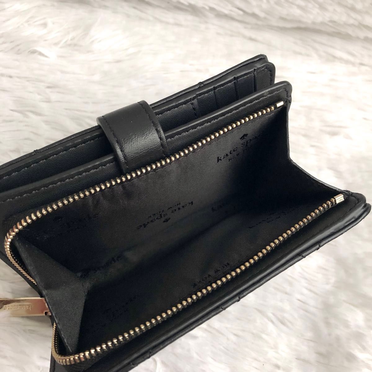 財布 レディース 二つ折り キルティング kate spade ケイトスペード