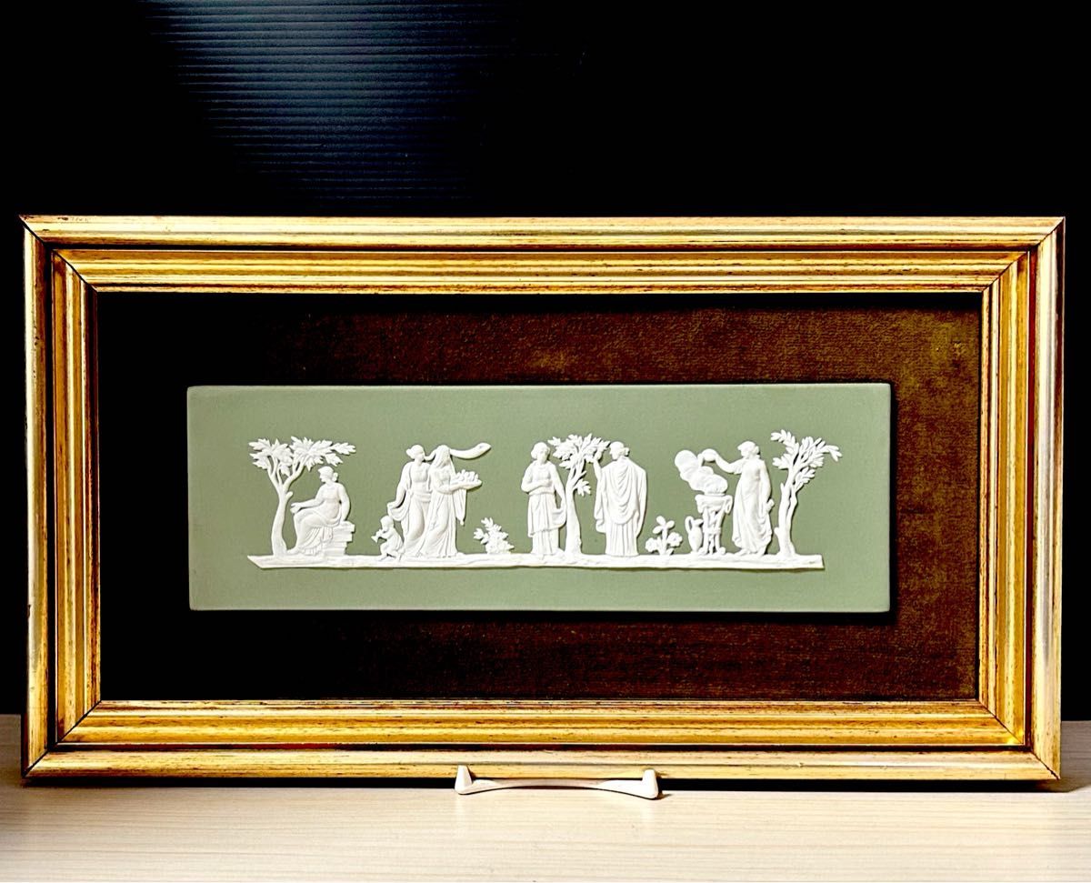 ウェッジウッド 壁掛け ジャスパー 額 陶板 Yahoo!オークション