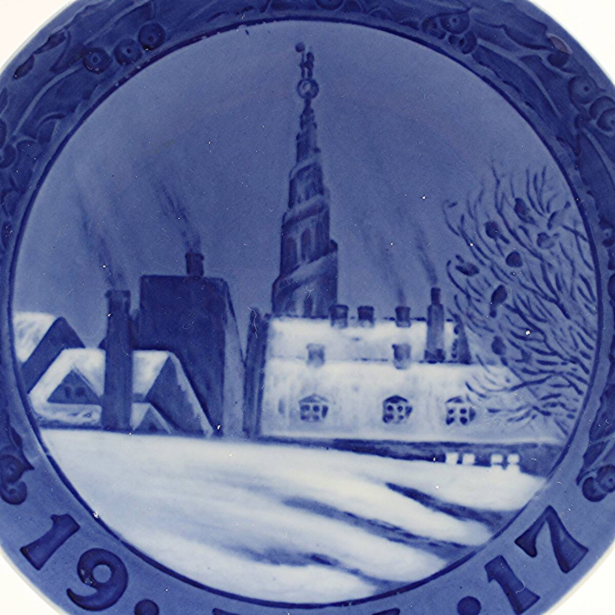 1917年 ショップ ロイヤルコペンハーゲン イヤープレート 「救世主教会