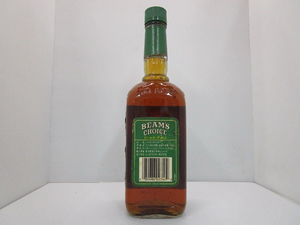 YH-6024】未開栓 バーボン ウイスキー BEAMS CHOICE ビームズ