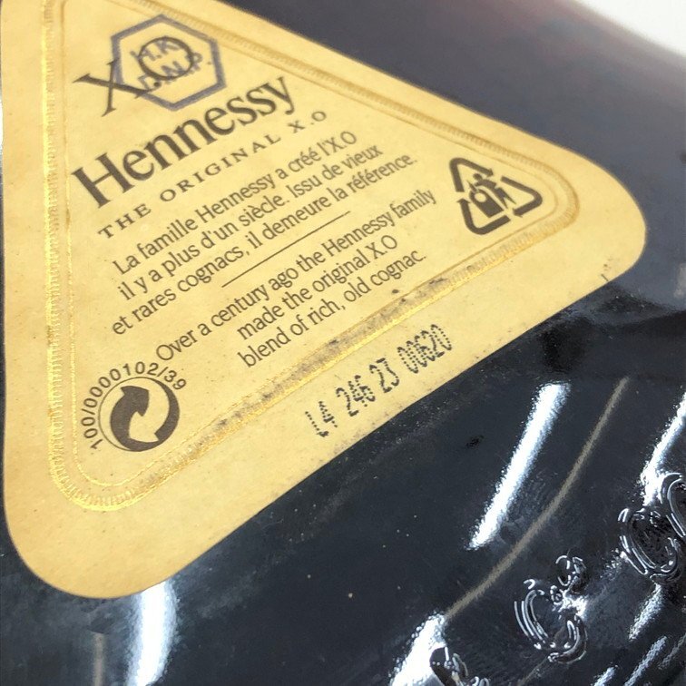 Hennessy ヘネシー XO コニャック 1000ml 40％ 箱付き 未開栓 国外酒
