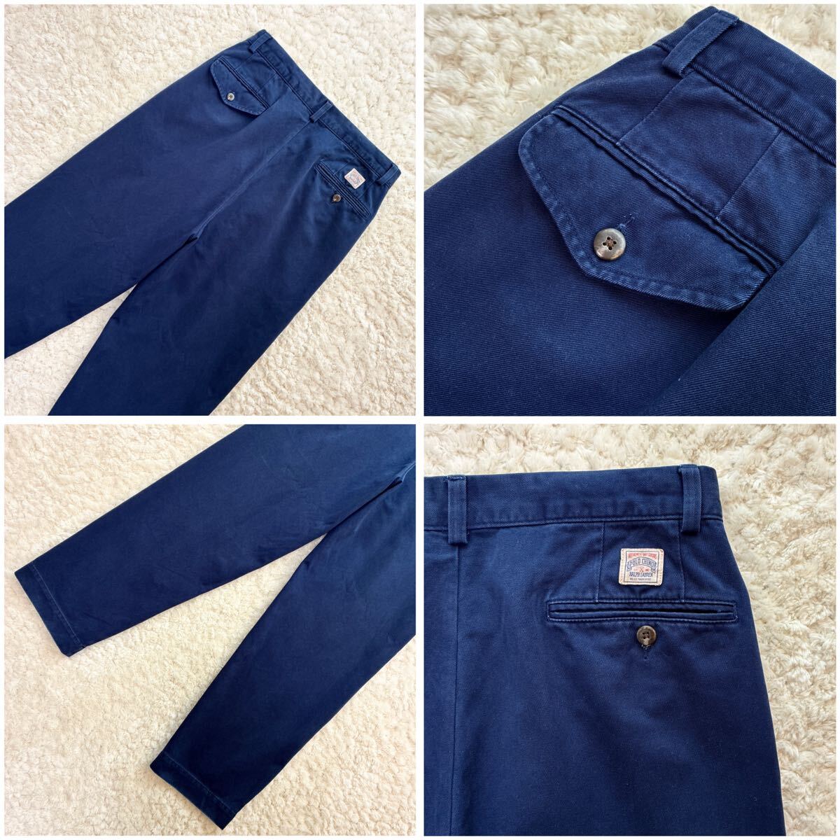 美品 HERITAGE CHINO THE WHITMAN 初期タグ復刻 Polo by Ralph Lauren