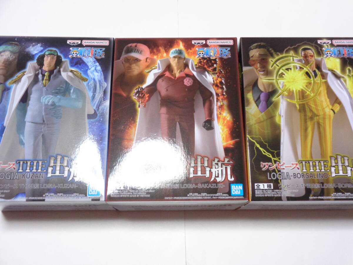 ワンピース THE 出航 LOGIA フィギュア/赤犬 サカズキ 青雉 クザン 黄