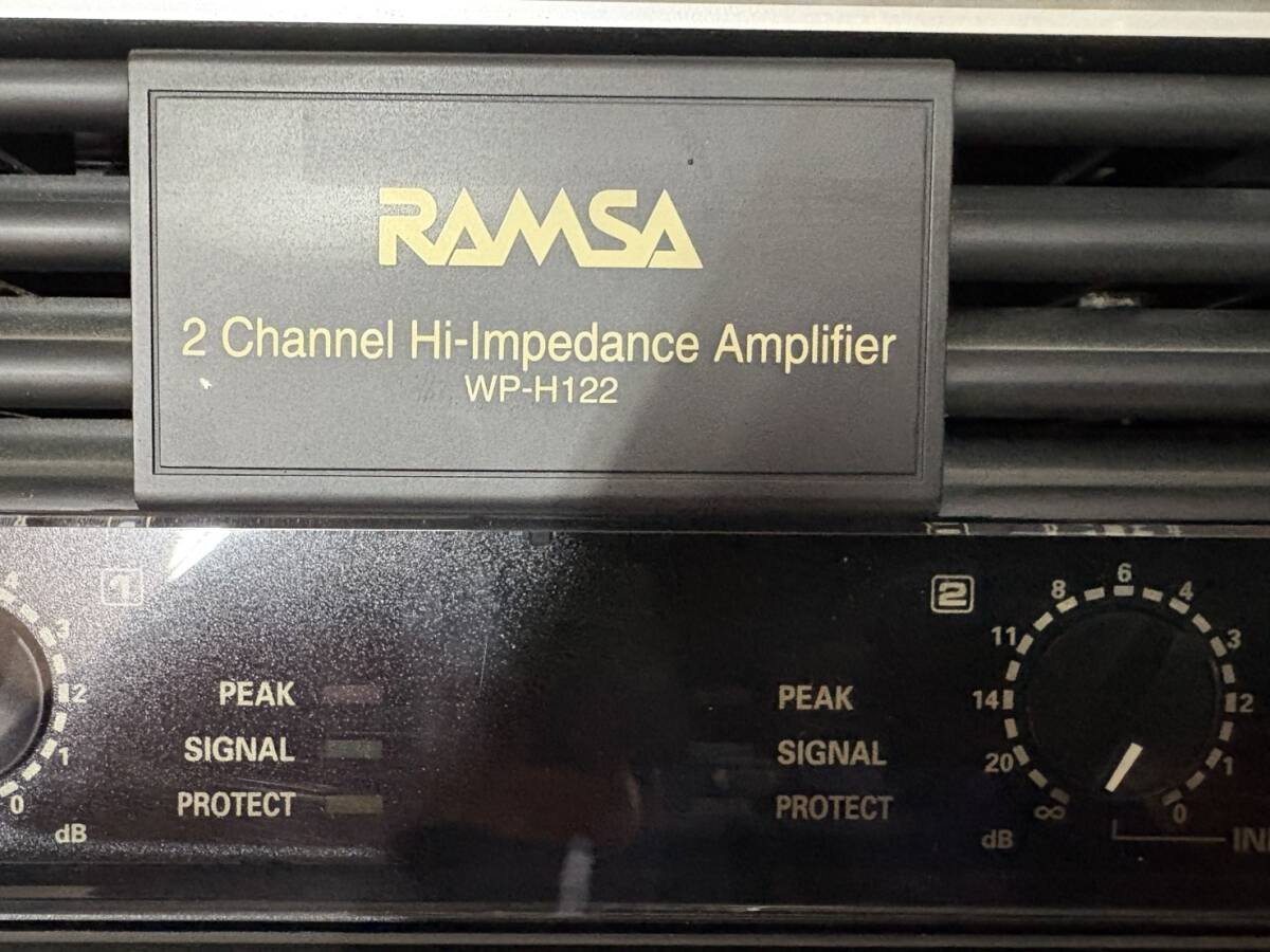Panasonic RAMSA(ラムサ) WP-H122 ハイインピーダンスパワーアンプ
