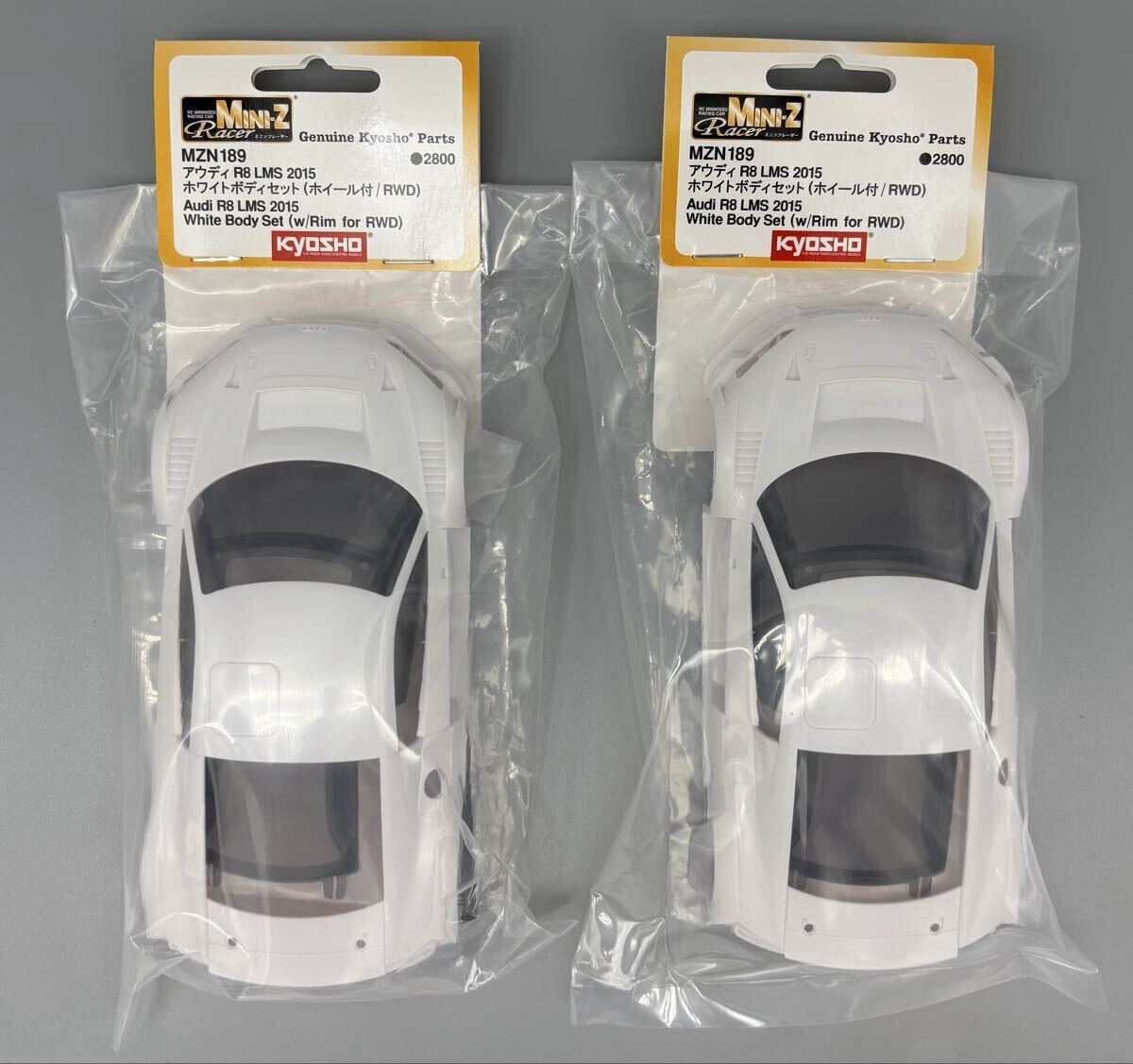 Kyosho Mini-Z アウディホワイトボディとパーツセット Audi R8 LMS