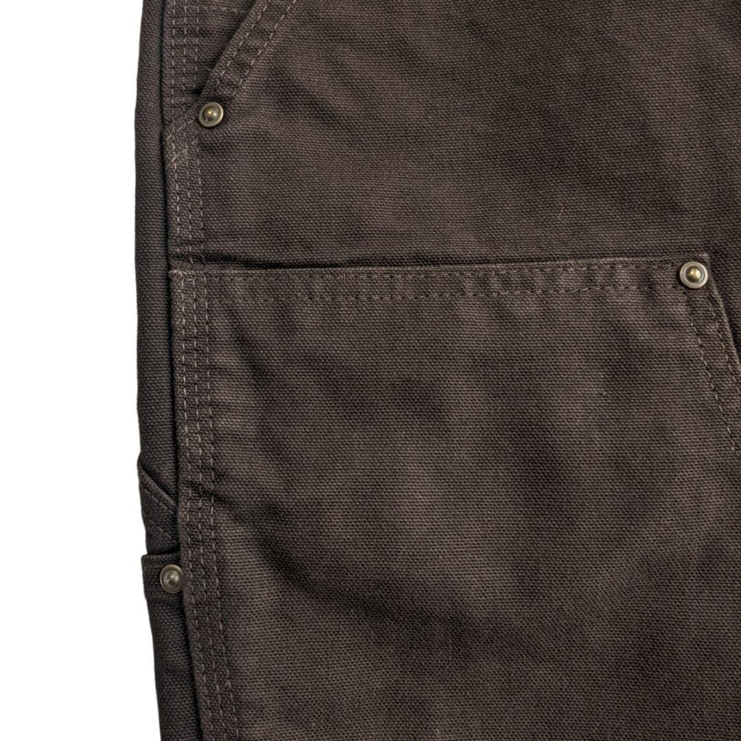 USA製 USA製 カーハート ダークブラウン B136 W34L32 ダブルニー