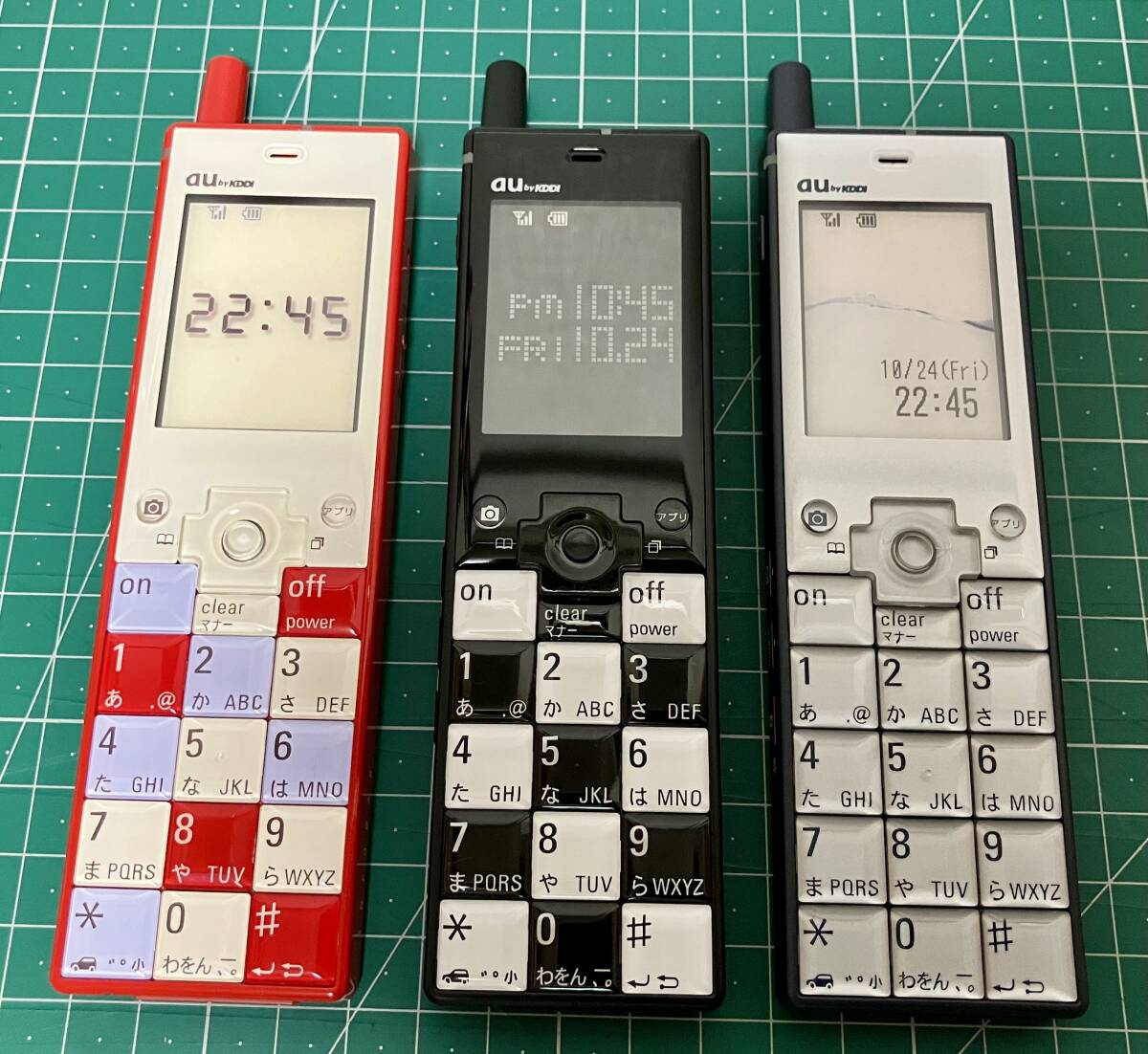 ☆未使用品 au KDDI INFOBAR 携帯 モック 3色セット レア ☆