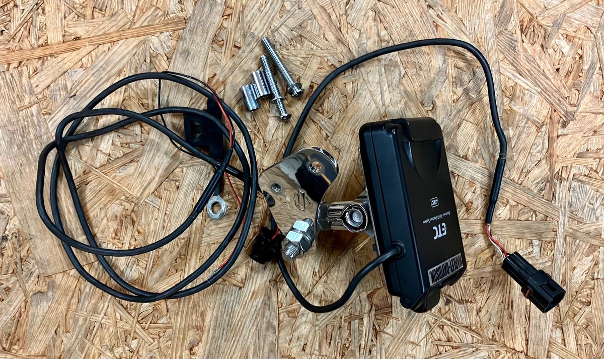 ハーレー 2輪用ETC車載器 日本無線 アンテナ一体型ETC＆専用ステー