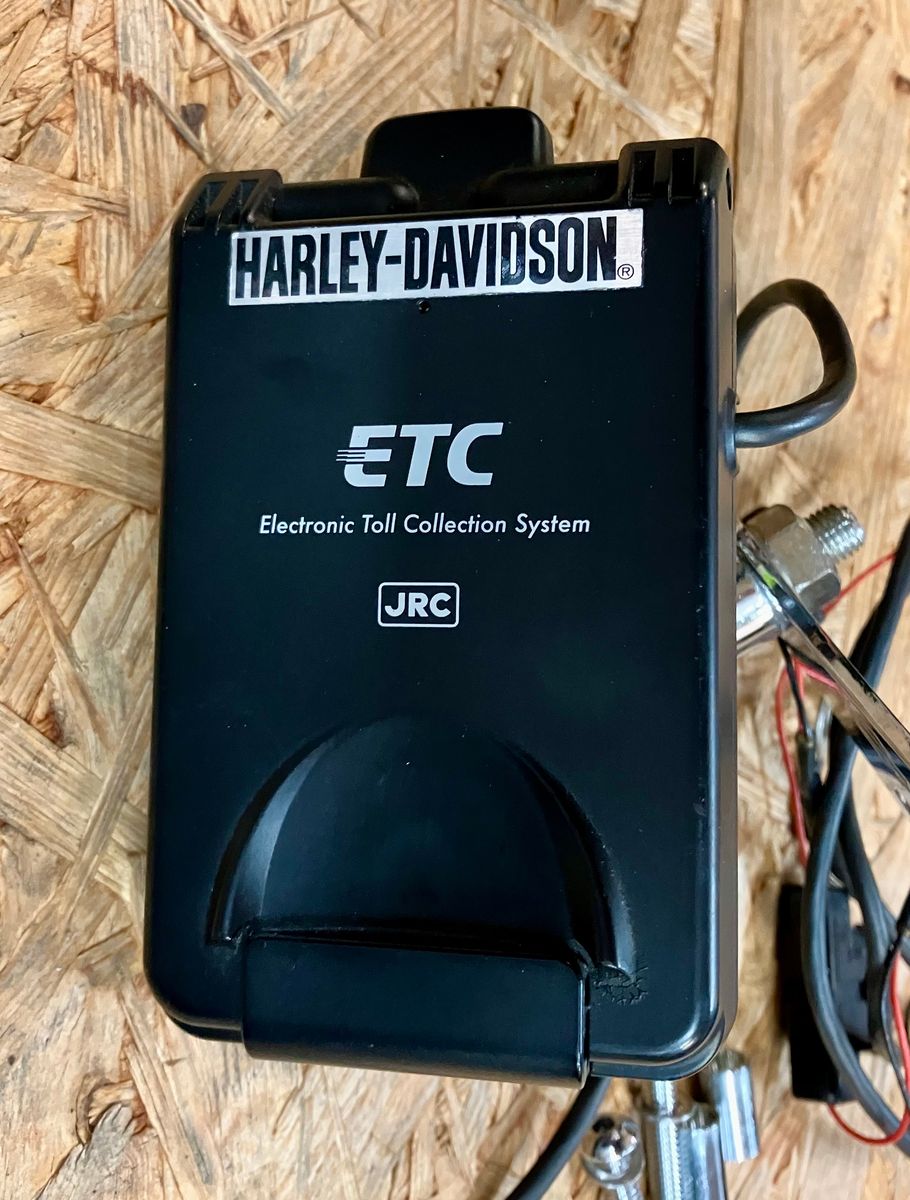 ハーレー 2輪用ETC車載器 日本無線 アンテナ一体型ETC＆専用ステー
