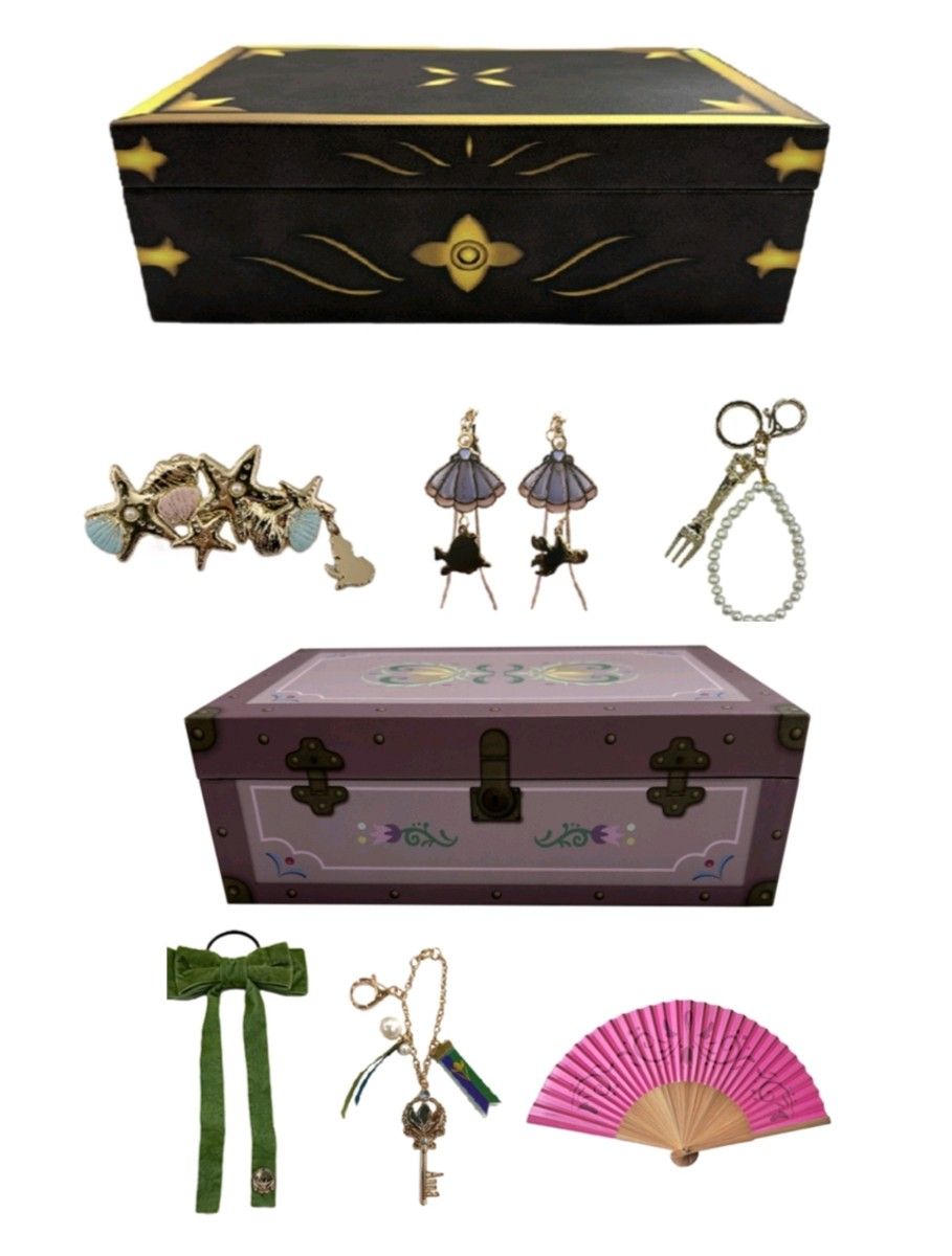 新品 しまむら ちはる ジュエリーボックス 2点セット アナ雪 アリエル