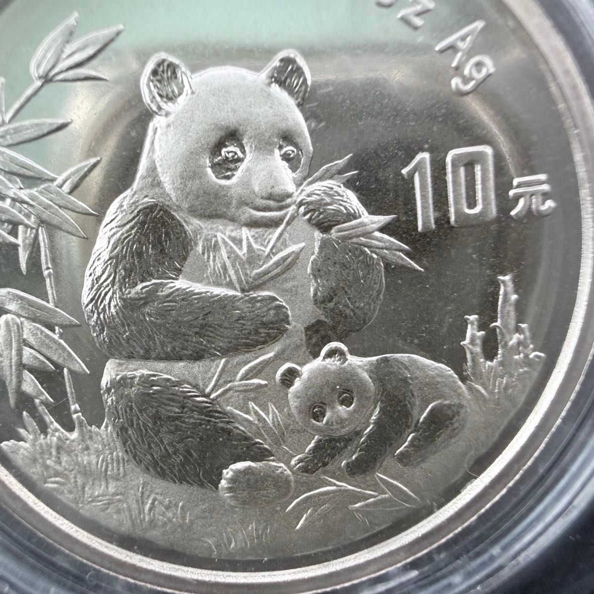 中国 パンダ 1oz 銀貨 1996年 10175