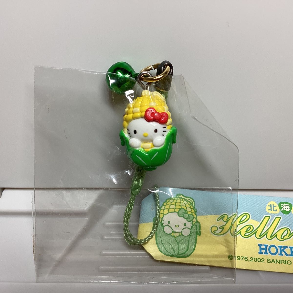 未使用】ご当地キティ 根付け 北海道限定 とうもろこし サンリオ