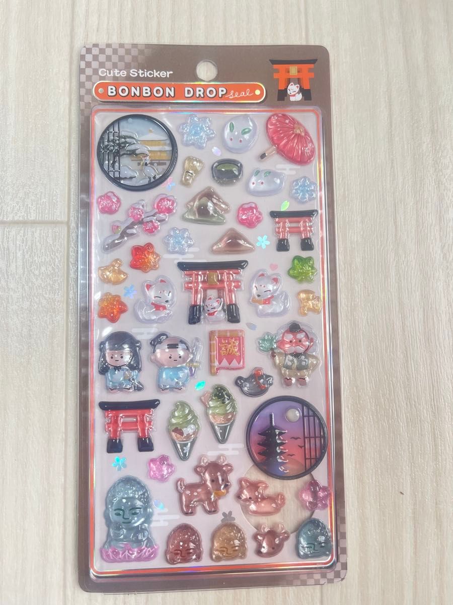 新品未使用 和柄 ボンボンドロップシール 正規品 BONBON JAPAN 日本