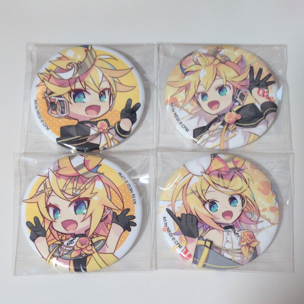 初音ミク スイパラ 鏡音リン・鏡音レン 缶バッジセット 初音ミク