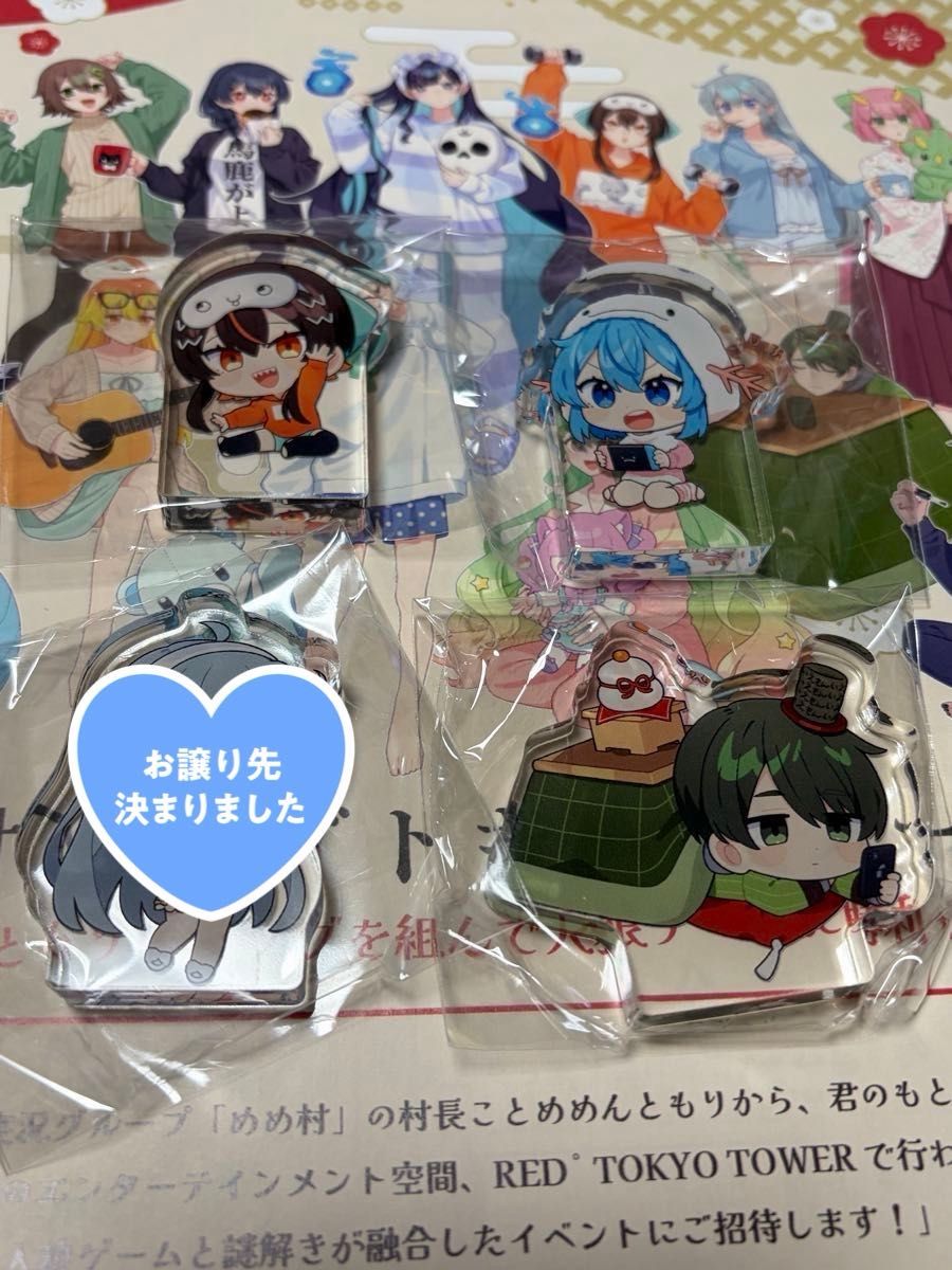 めめ村×RED° TOKYO TOWER】ランダム缶バッジ ミニキャラver vol 2