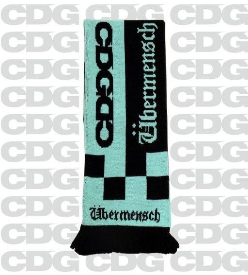 CDG G-DRAGON Checkered Stole Mint/Black コムデギャルソン ストール