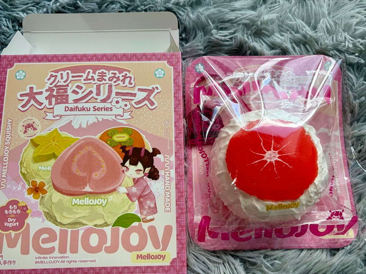 メロジョイ mellojoy スクイーズ 大福シリーズ グレープフルーツ