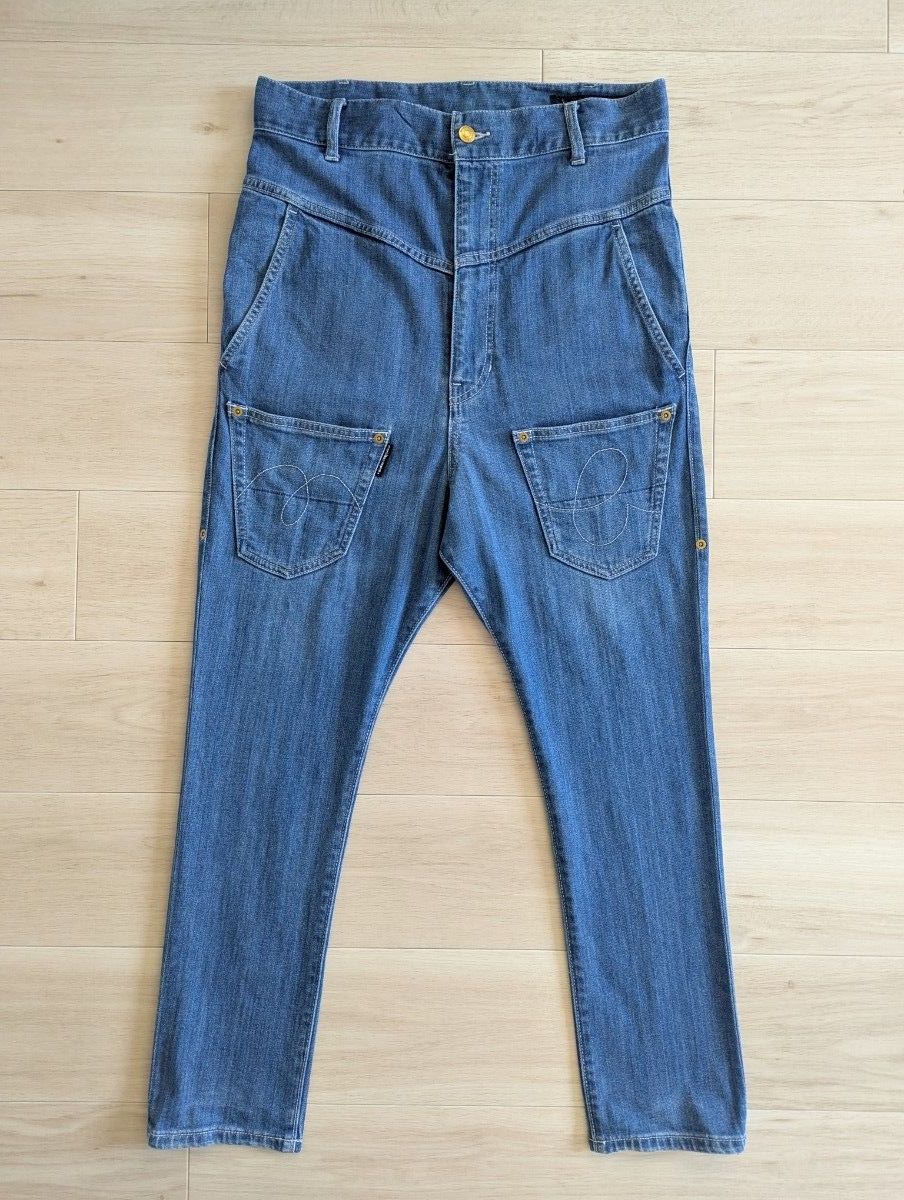 mercibeaucoup メルシーボークー 後ろ前サルエルデニムパンツ size3