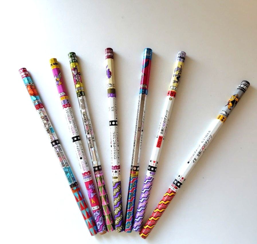 ドラゴンクエスト 】バトエン バトルえんぴつ 7本セット HB ドラクエ