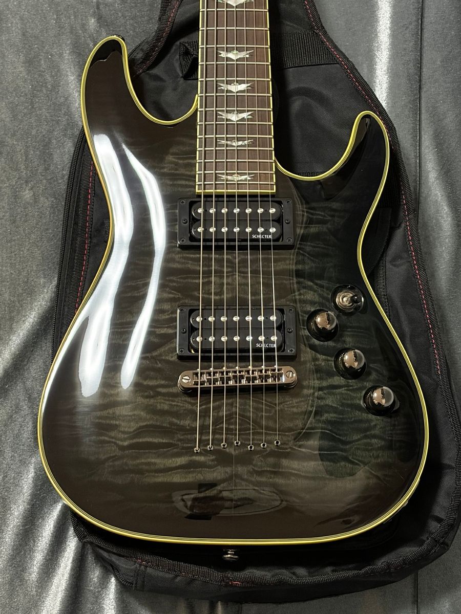 極上美品 Schecter OMEN 7 Extreme 7弦ギター コイルタップ付き