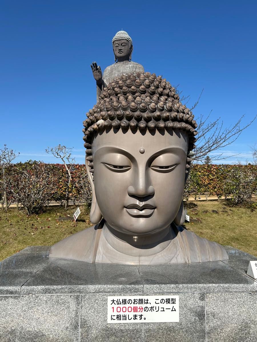 現地購入 牛久大仏 ブロンズ像フィギュア 運気アップ 茨城県 置き物