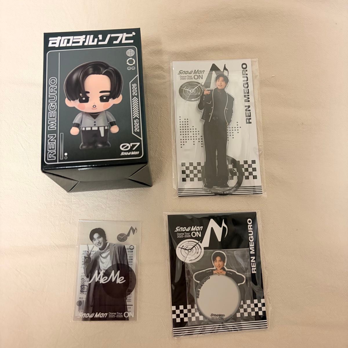 Snow Man 目黒蓮 ON すのチル ソフビ ステッカー アクスタ｜Yahoo