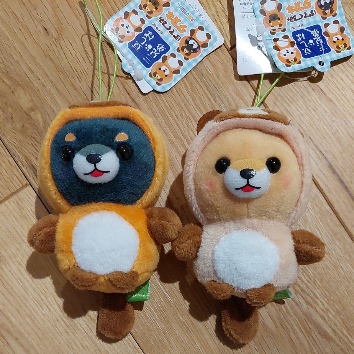 豆しば三兄弟 ぽてぐるみ タヌキ 豆太郎 豆ジロー マスコット