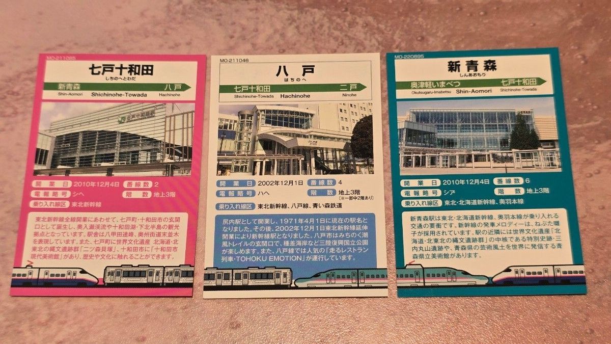 東北新幹線全線開業15周年記念駅カード3種｜Yahoo!フリマ（旧PayPay