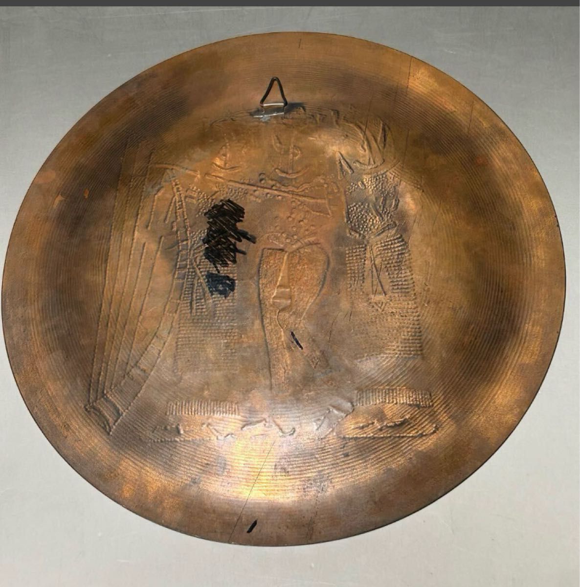 本日限定 A037 エジプト 壁掛け飾り皿 4枚セット 古代エジプト風 装飾