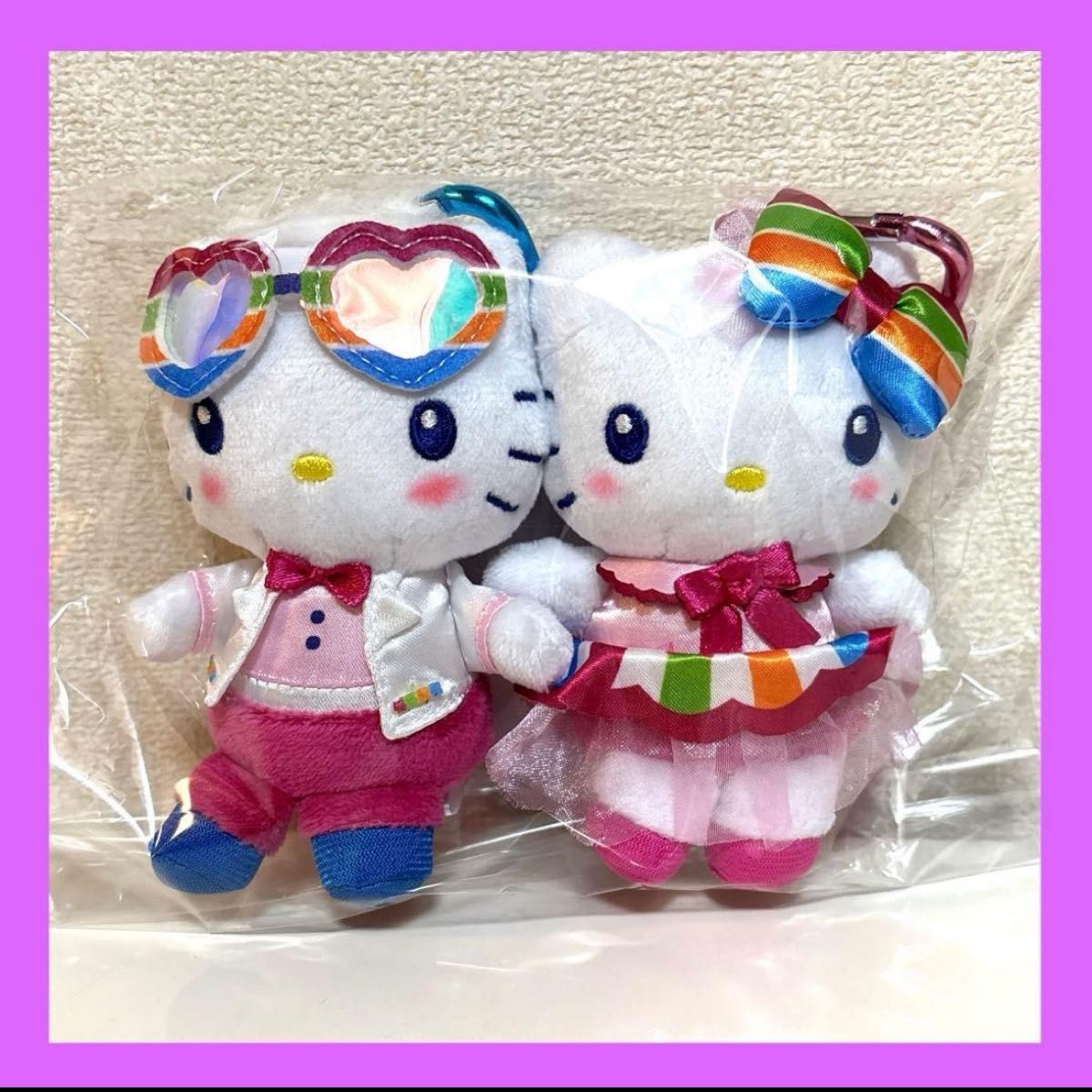 ハローキティ&ディアダニエル ペア お祭りシリーズ 太鼓 ぬいぐるみ