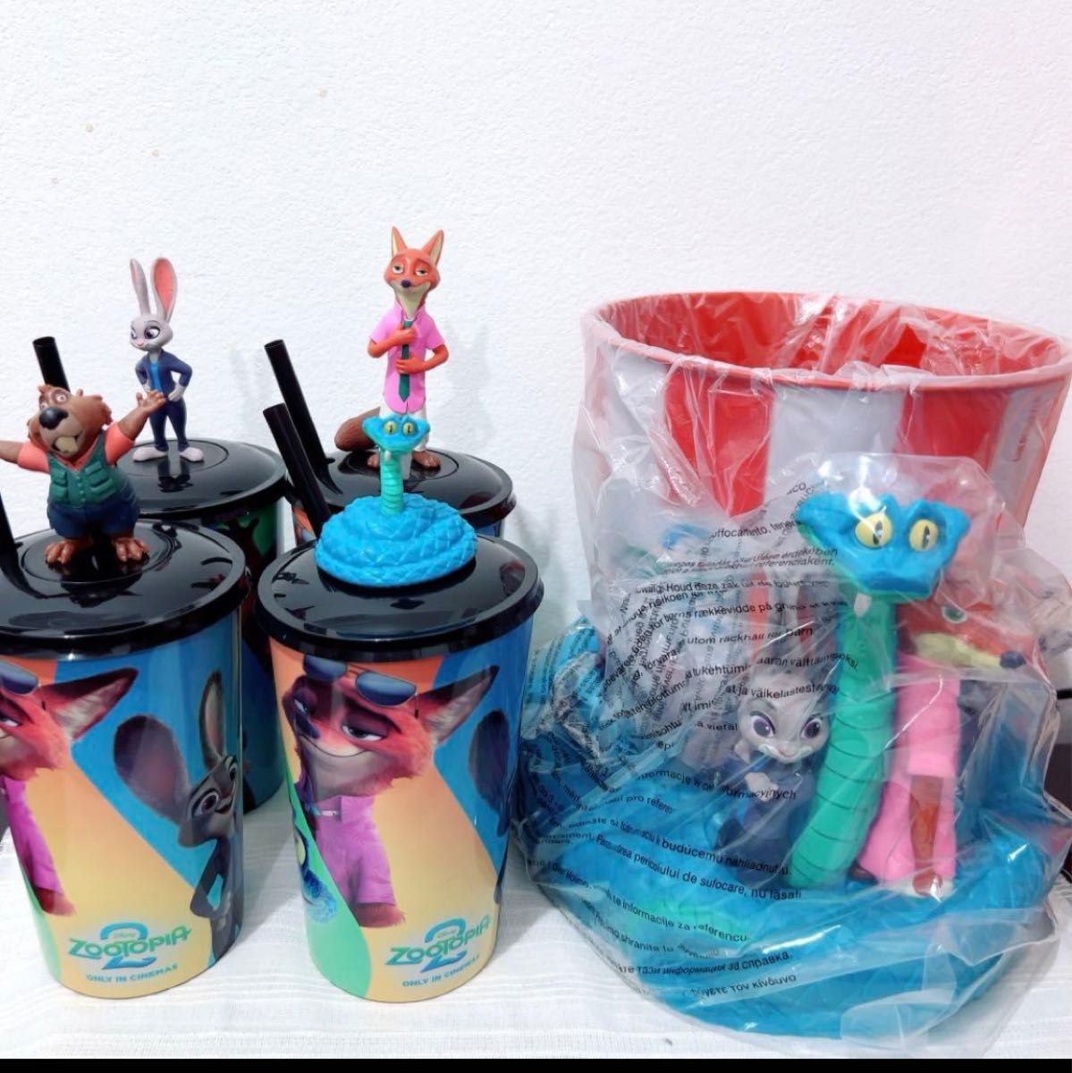 ズートピア2 ポップコーンカップ ドリンクカップ4個｜Yahoo!フリマ（旧