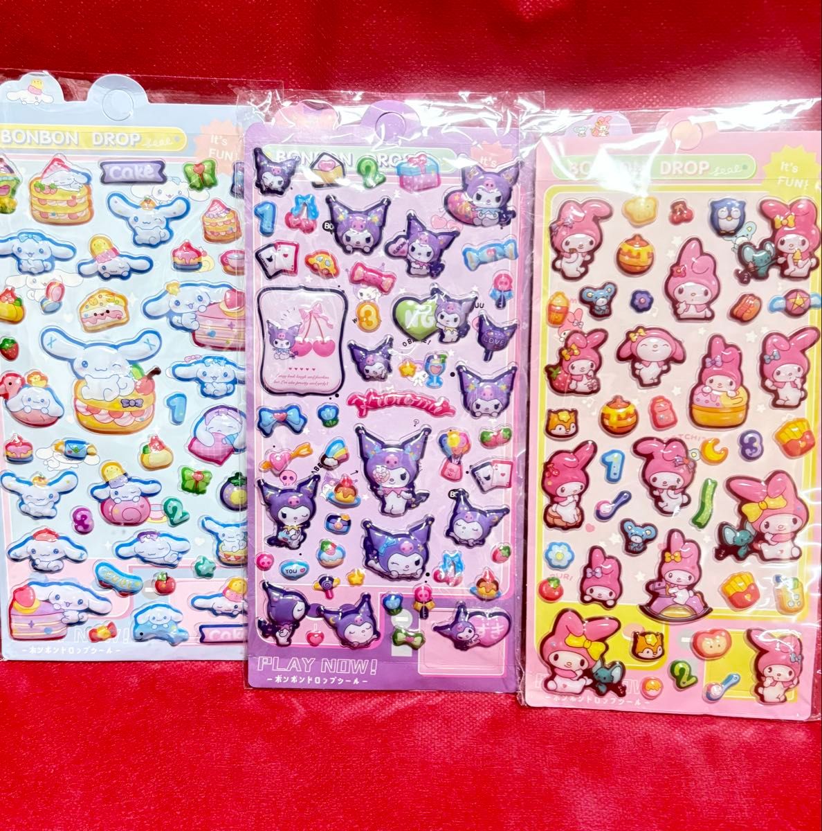 サンリオ 立体 3Dシール ボンボンドロップシール クロミ シナモロール