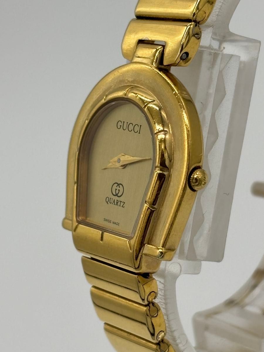 美品】GUCCI グッチ ホースビット クォーツ【7000】純正ベルト 文字盤