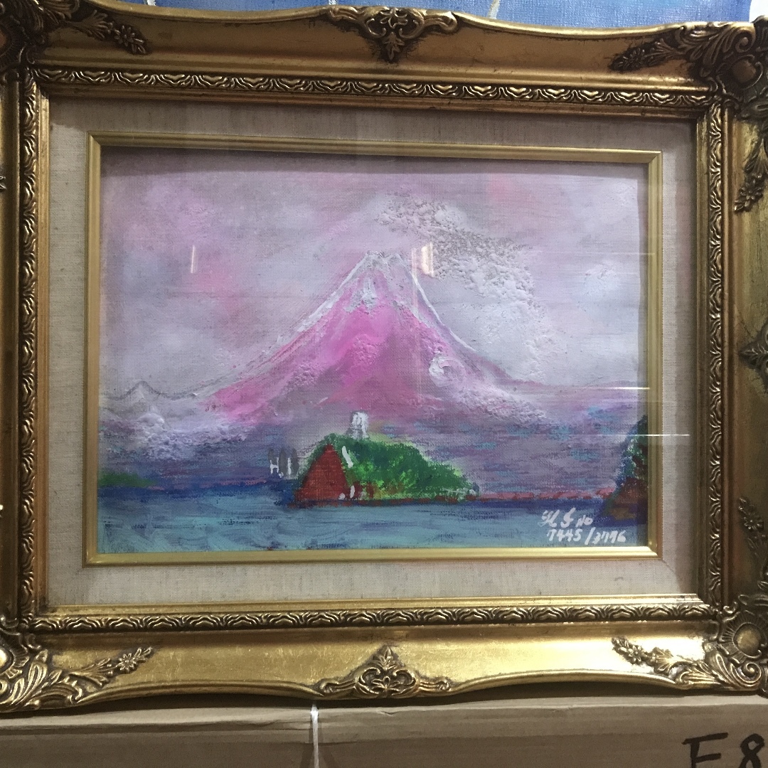 空飛ぶ画家糸川裕志のポップアートの人物画、芳男です、次男です、 空