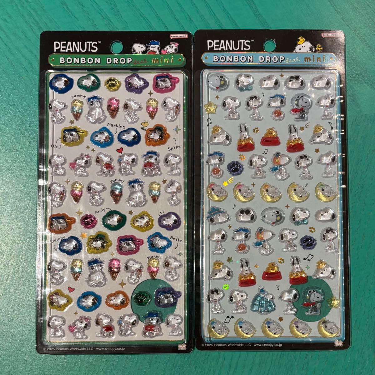 正規品】 スヌーピー SNOOPY ボンボンドロップシール ミニ 4種セット